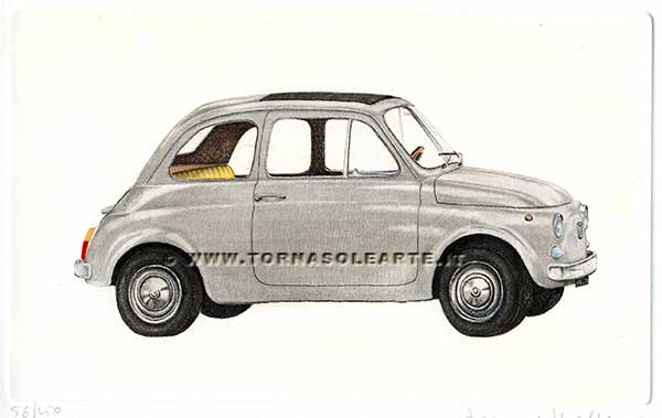 Fiat 500 bianca