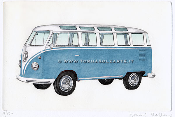 Volkswagen. Transporter blue version