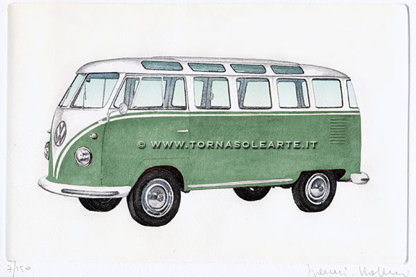 Volkswagen. Transporter green version