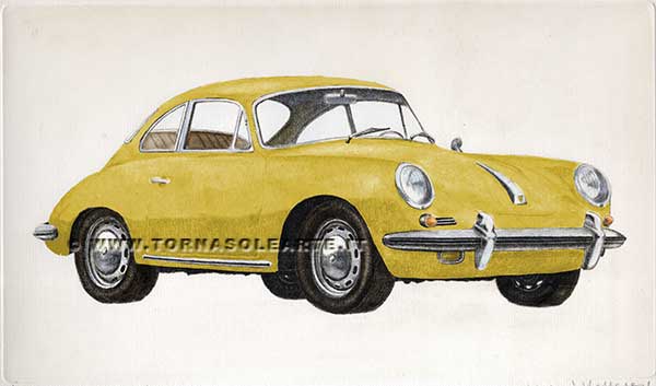Porsche 356 yellow version