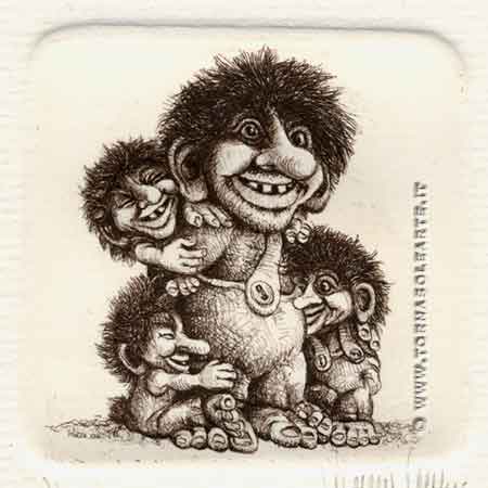 Trolls in posa - Padre e figli