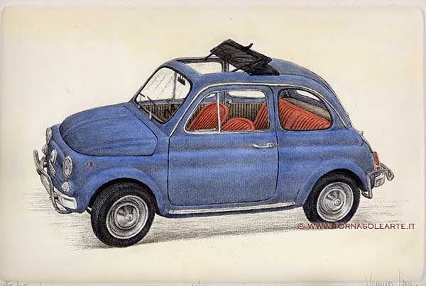 Fiat 500L blu