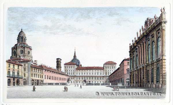 Torino - Veduta di piazza Castello