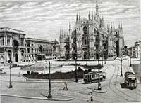 Milano, veduta del Duomo