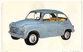 Fiat 600 celeste