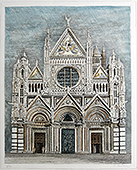 Siena, la facciata del Duomo