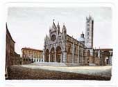 Siena, veduta di piazza del Duomo
