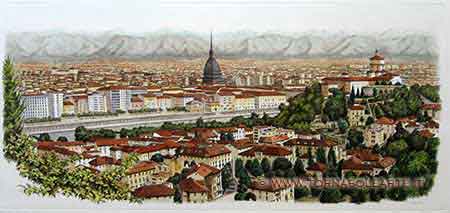 Torino, veduta panoramica